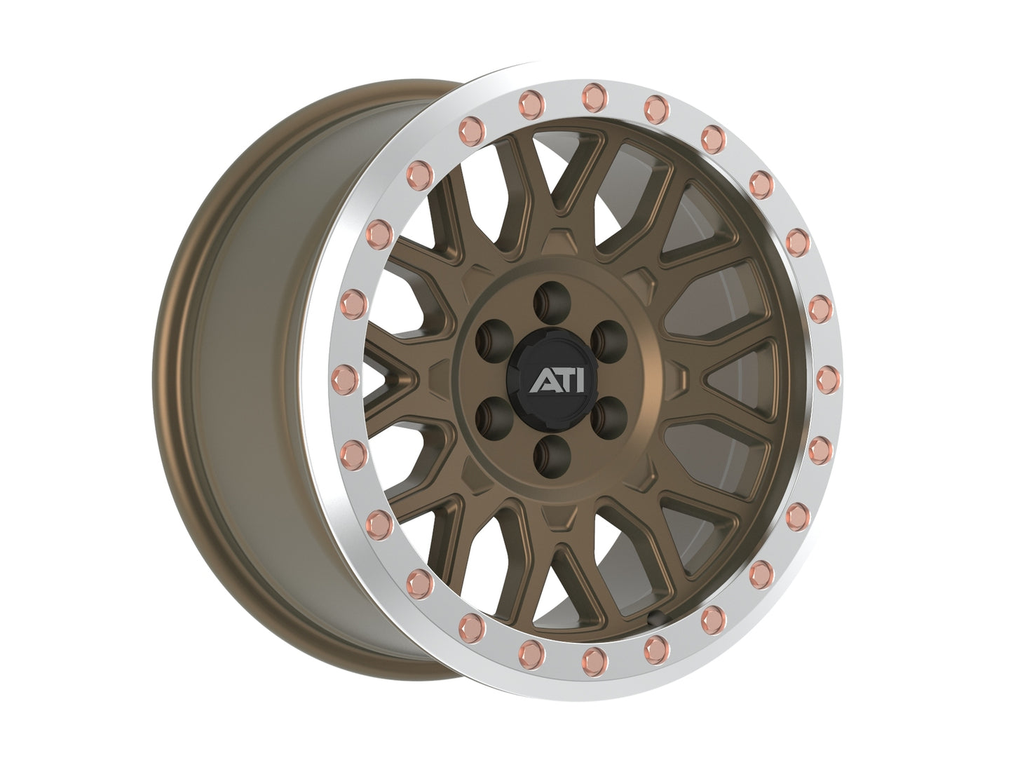 AT-01 17X8.5 HYBRID BEADLOCK WHEEL - BRONZE (6X114.3)
