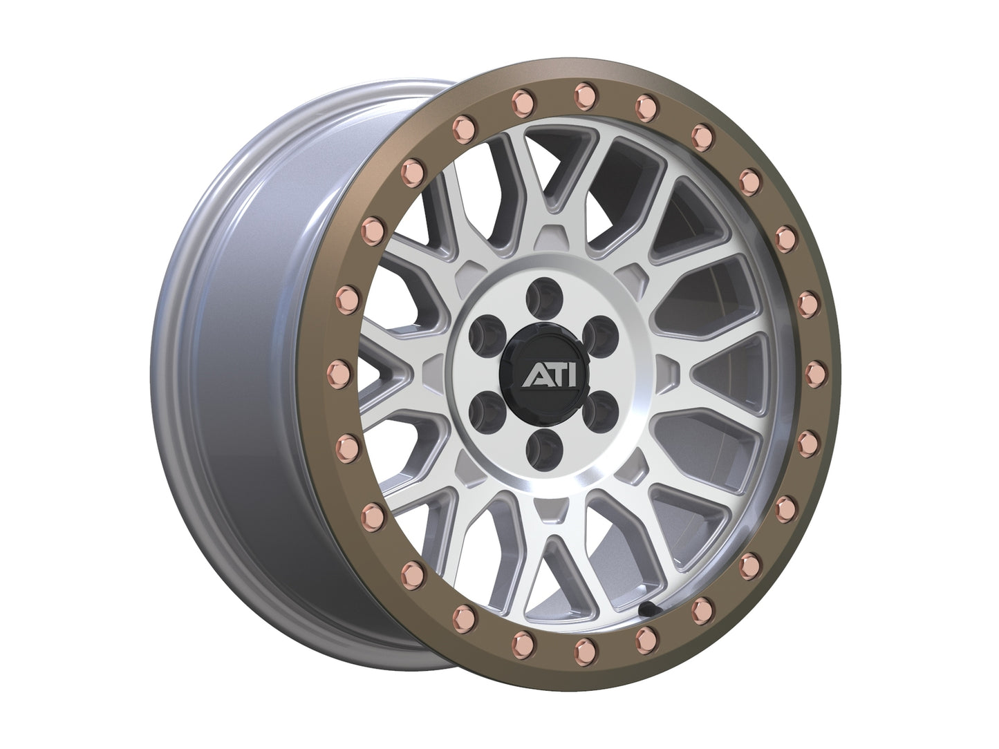 AT-01 17X8.5 HYBRID BEADLOCK WHEEL - MACHINED (6X114.3)