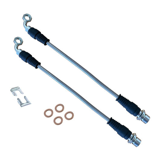 ATI BRAIDED BRAKE LINES - REAR CALIPER - TOYOTA LANDCRUISER 76 78 79 SERIES ABS