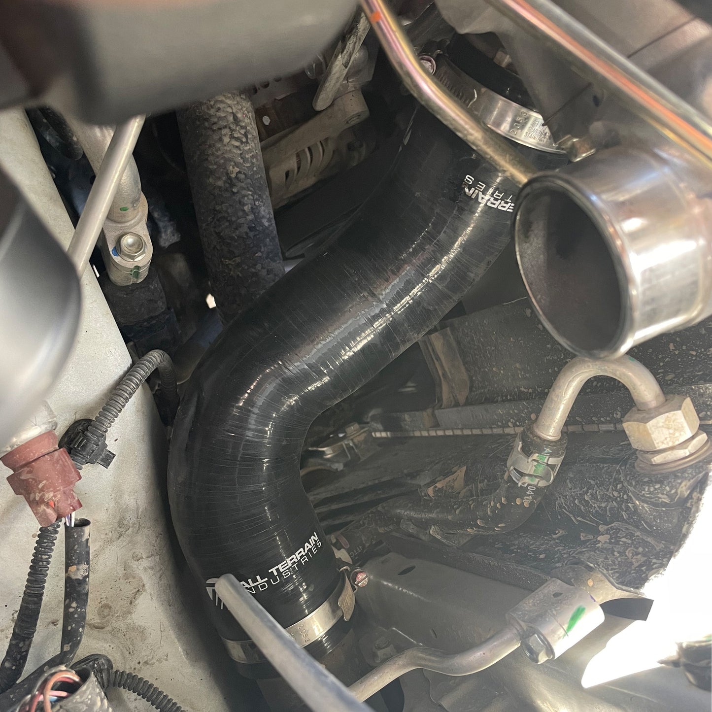 ATI SILICONE HOT SIDE INTERCOOLER HOSE UPGRADE - MITSUBISHI MQ MR TRITON QE QF PAJERO SPORT 2.4L 2015+