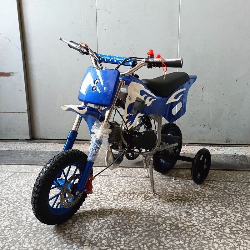 Upgrade Blue Mini Motor Kids Dirt Bike Pocket Motorcycle Monkey ATV Toys 49CC 2 Stroke With 2 Wheels