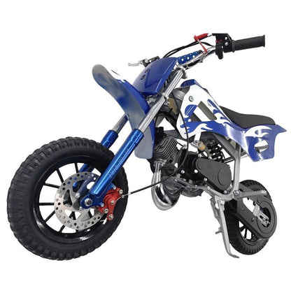 Upgrade Blue Mini Motor Kids Dirt Bike Pocket Motorcycle Monkey ATV Toys 49CC 2 Stroke With 2 Wheels