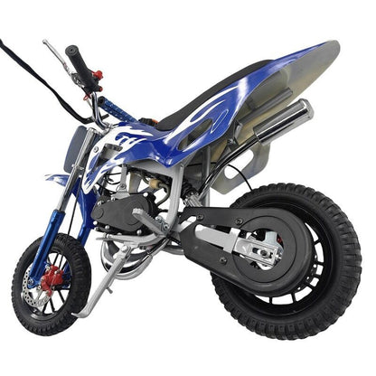 Upgrade Blue Mini Motor Kids Dirt Bike Pocket Motorcycle Monkey ATV Toys 49CC 2 Stroke With 2 Wheels