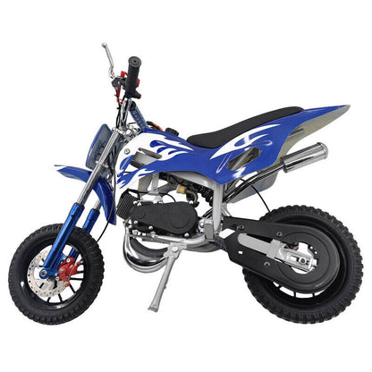 Upgrade Blue Mini Motor Kids Dirt Bike Pocket Motorcycle Monkey ATV Toys 49CC 2 Stroke With 2 Wheels