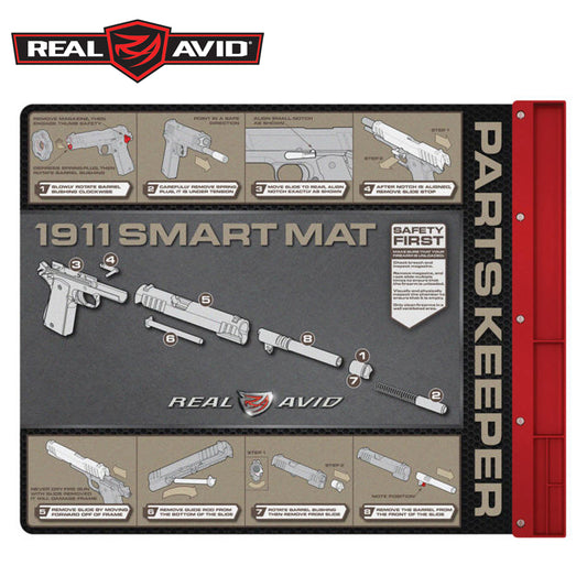 1911 Oil Resistant Gun Cleaning Mat w Magnetic Parts Tray