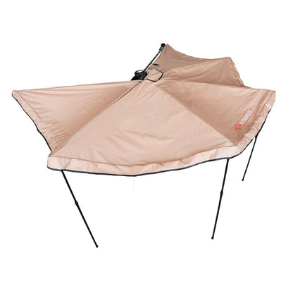 270 Degree Free-Standing Awning & "L" Bracket 600D Double-Ripstop With LED Light Right Side