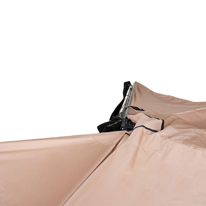 270 Degree Free-Standing Awning & "L" Bracket 600D Double-Ripstop With LED Light Right Side