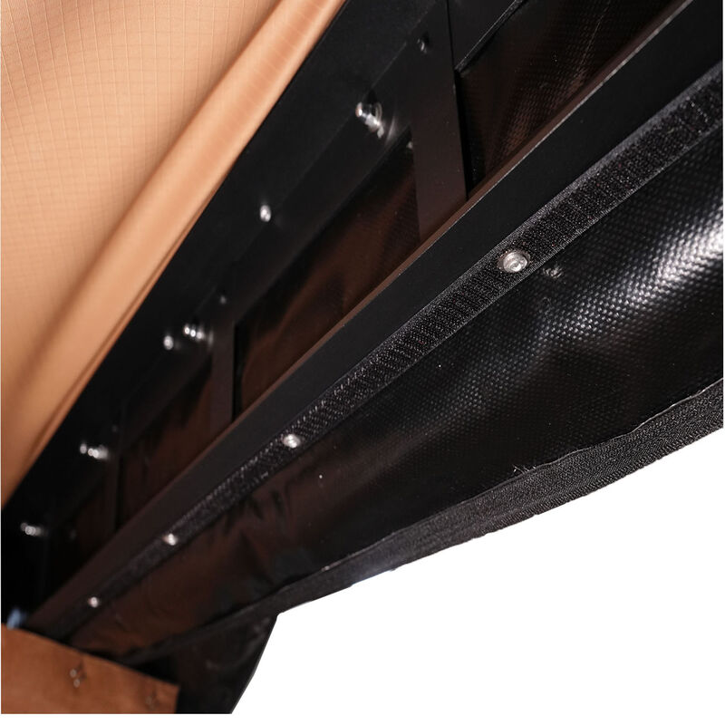 270 Degree Free-Standing Awning & "L" Bracket 600D Double-Ripstop With LED Light Right Side