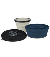 Sea to Summit X-Set - 2 Piece Bowl and Mug Set with Pouch - Navy