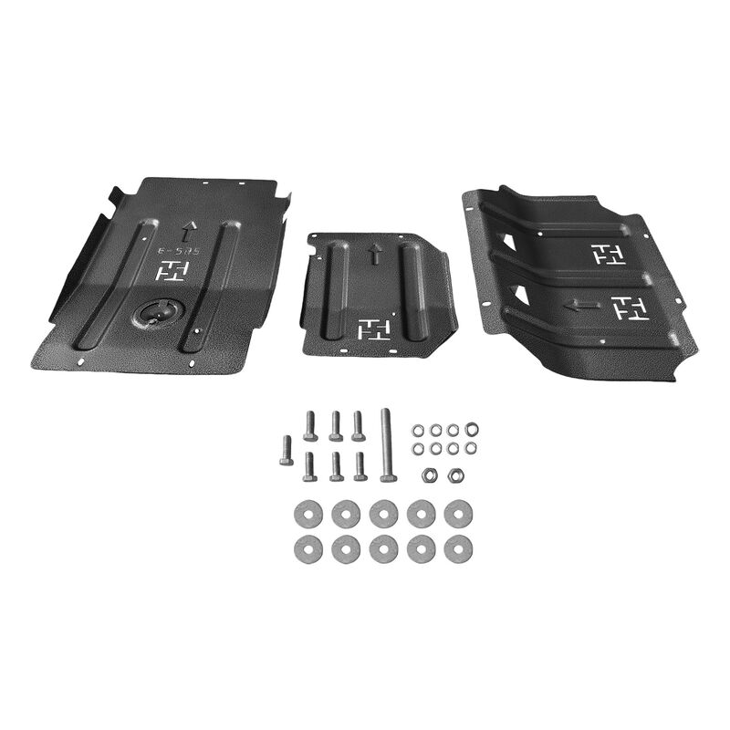 3Pcs Bash Plates 4mm Thick Steel Fit For Ford Ranger PX MK1 MK2 MK3 For Mazda BT50 2012-2020