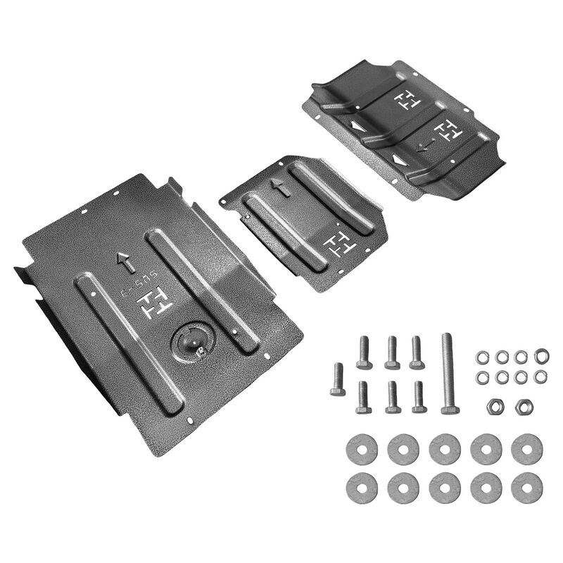 3Pcs Bash Plates 4mm Thick Steel Fit For Ford Ranger PX MK1 MK2 MK3 For Mazda BT50 2012-2020