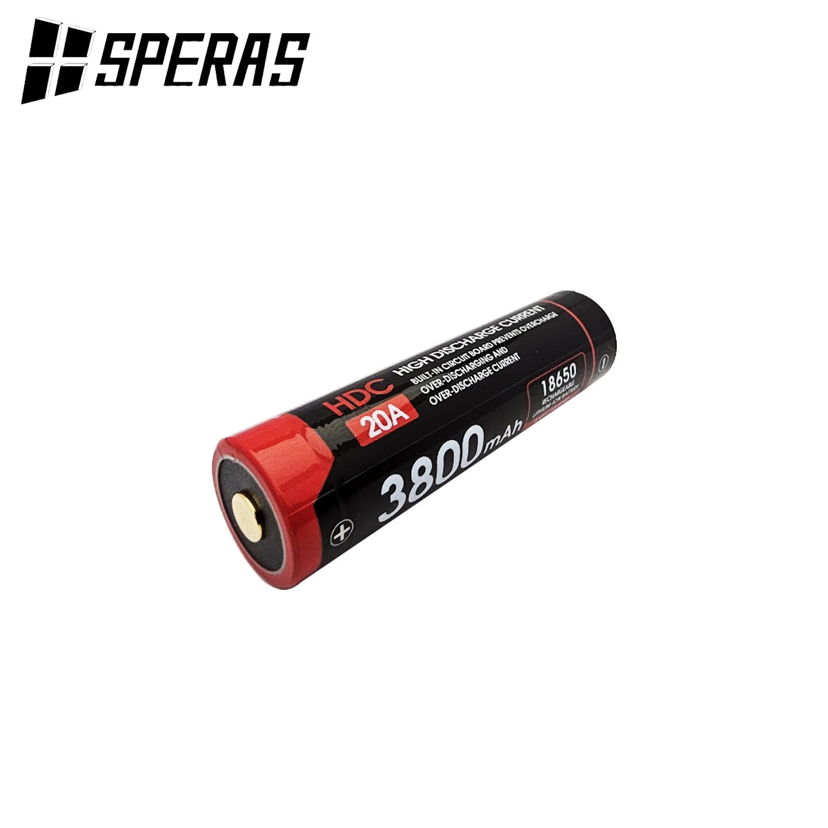 Powa Beam 20A HDC 18650 3800mah Rechargeable Torch Battery