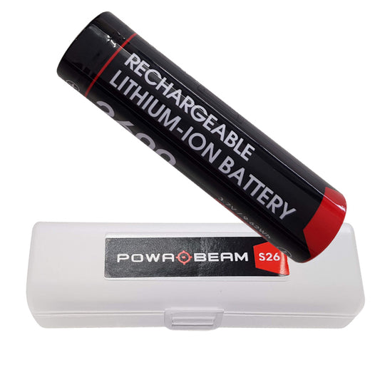 Powa Beam 18650 2600mah Rechargeable Torch Battery