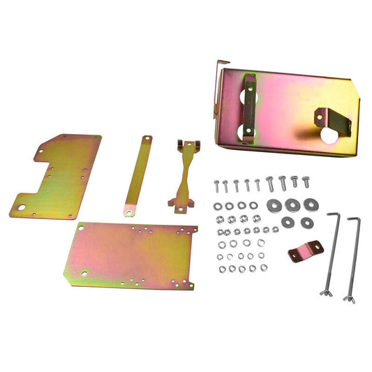 V8 Dual Battery Tray Fit For Toyota Landcruiser 70 76 78 79 Series 4.5L ABS & No ABS Copper
