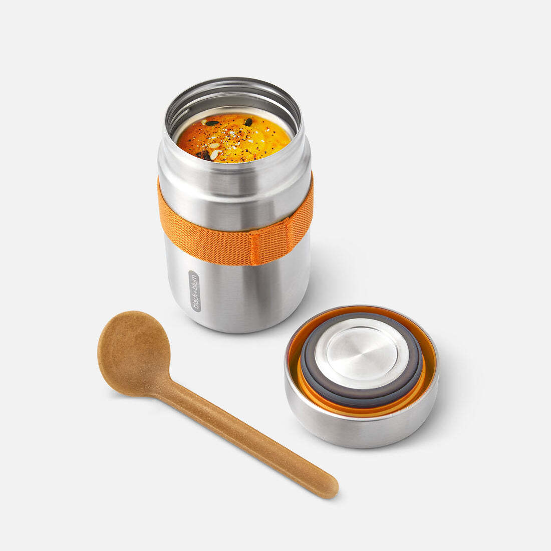 Food Flask .4L Stainless Steel Orange PS