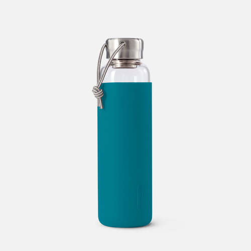 Glass Water Bottle .6L Ocean