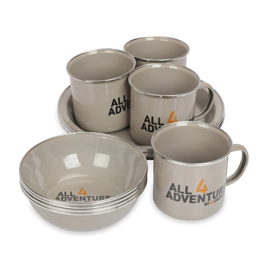 ENAMEL DINNER SET (12PC)