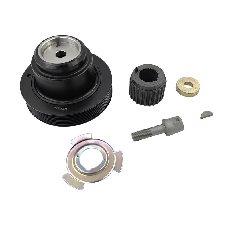 Harmonic Balancer Crank Pulley Black Fit For Mitsubishi Pajero NM NP 3.5L 6G74 Auto/ Man 2000-2006