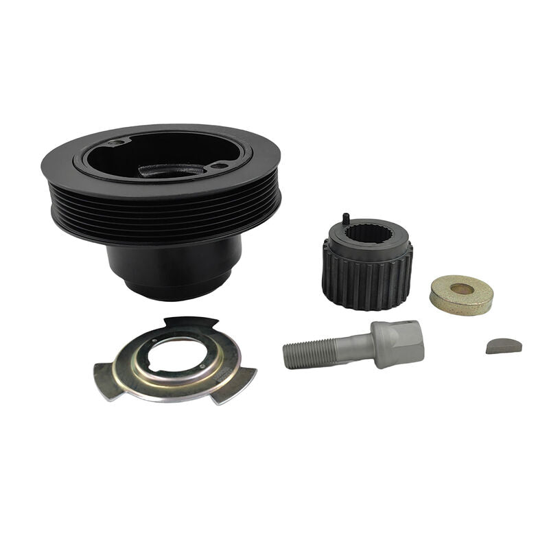 Harmonic Balancer Crank Pulley Black Fit For Mitsubishi Pajero NM NP 3.5L 6G74 Auto/ Man 2000-2006