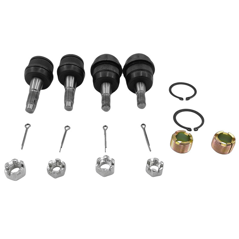 4 Pcs Lower & Upper Ball Joints Fit For Jeep Cherokee XJ Grand Cherokee Wrangler Wagon