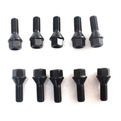 10PCS M12x1.5 Locking Wheel Bolts Fit For BMW E46 E81 E82 E85 E87 E61 E90 E92 MINI