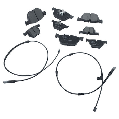 8Pcs Front & Rear Brake Pads With Wear Sensor Fit For BMW X5 E70 F15 F85 X6 E71 F16 F86 34114074370