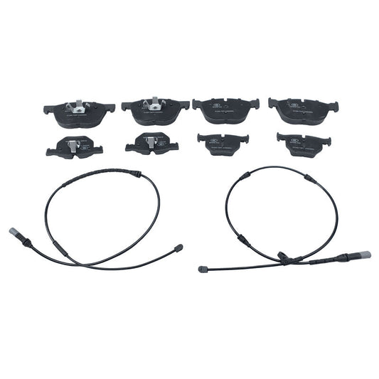 8Pcs Front & Rear Brake Pads With Wear Sensor Fit For BMW X5 E70 F15 F85 X6 E71 F16 F86 34114074370