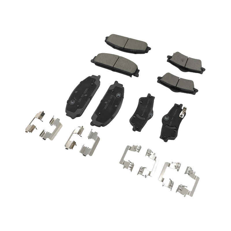 8 Pcs x Front & Rear Brake Pad With Clips Fit For Holden Calais Caprice Commodore VE Statesman WM
