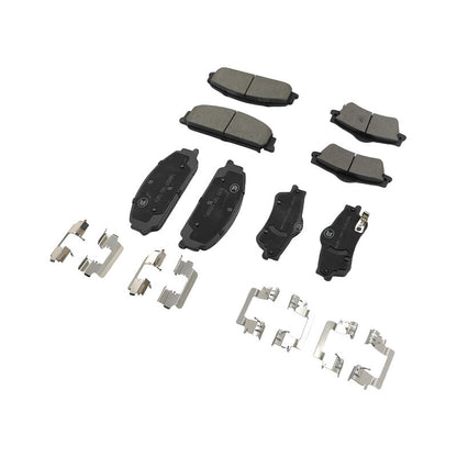 8 Pcs x Front & Rear Brake Pad With Clips Fit For Holden Calais Caprice Commodore VE Statesman WM