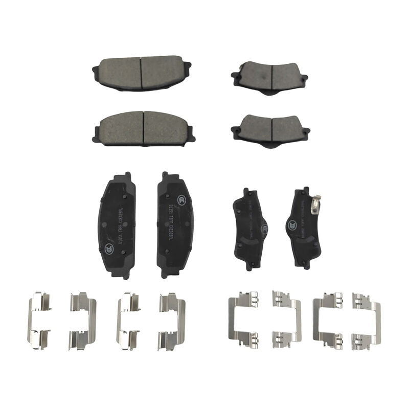 8 Pcs x Front & Rear Brake Pad With Clips Fit For Holden Calais Caprice Commodore VE Statesman WM