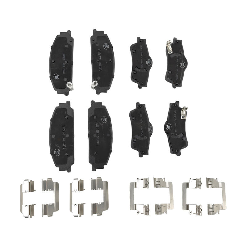 8 Pcs x Front & Rear Brake Pad With Clips Fit For Holden Calais Caprice Commodore VE Statesman WM