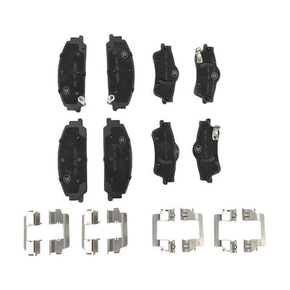 8 Pcs x Front & Rear Brake Pad With Clips Fit For Holden Calais Caprice Commodore VE Statesman WM