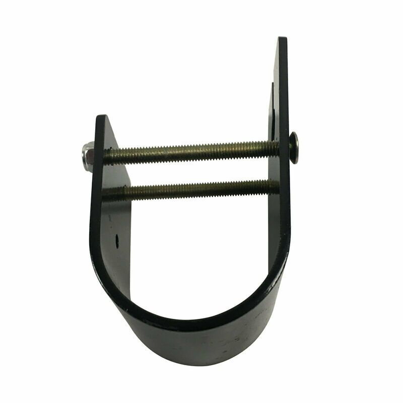 50mm Bullbar Mount Wrap Around Black Slotted Bracket Fit For Antenna UHF CB