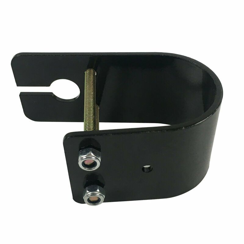 50mm Bullbar Mount Wrap Around Black Slotted Bracket Fit For Antenna UHF CB