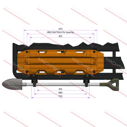 Flush Mounting Bracket Shovel Combo Suit Rhino Rack Bracket Kit Only