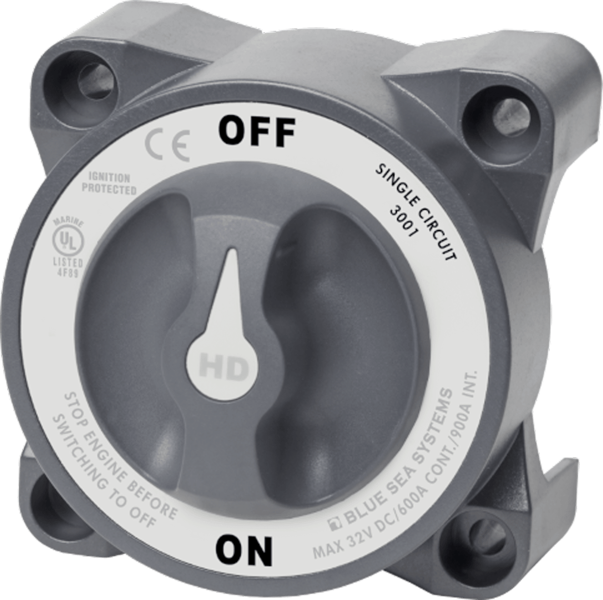 HD-Series Heavy Duty On-Off Battery Switch with AFD BS-3001