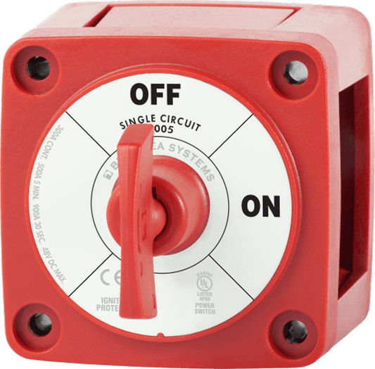 m-Series Mini On-Off Battery Switch with Key – Red BS-6005
