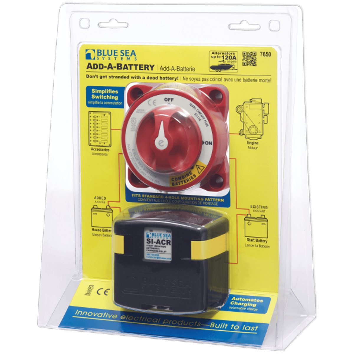 Enerdrive Add-A-Battery Kit – 120A BS-7650
