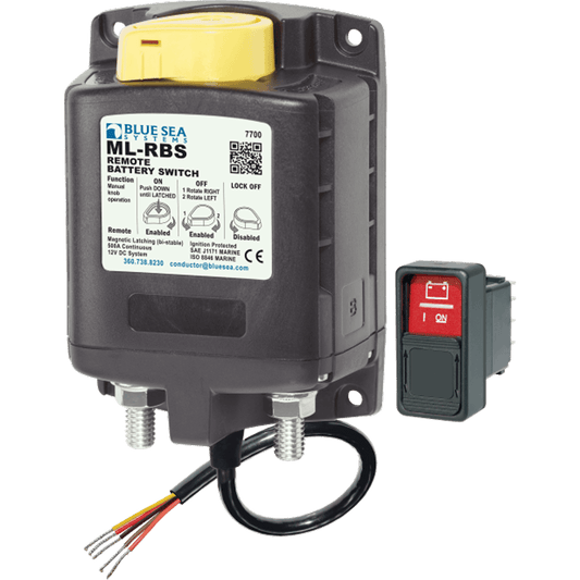 ML-RBS Remote Battery Switch with Manual Control – 12V DC 500A BS-7700