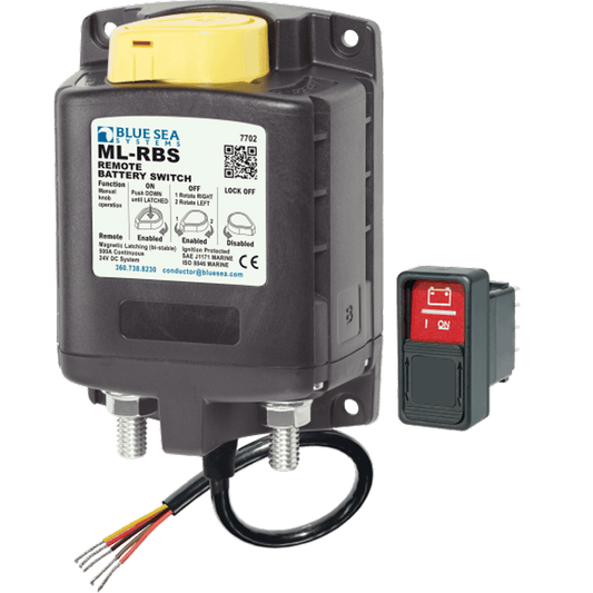 ML-RBS Remote Battery Switch with Manual Control – 24V DC 500A BS-7702
