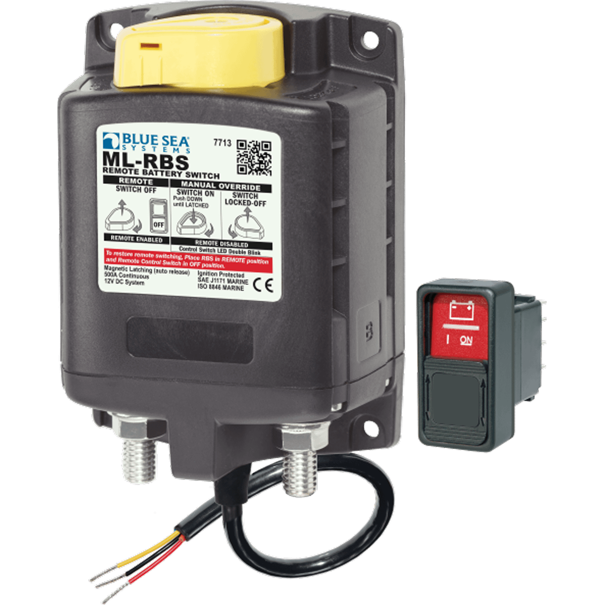 ML-RBS Remote Battery Switch with Manual Control Auto-Release – 12V BS-7713