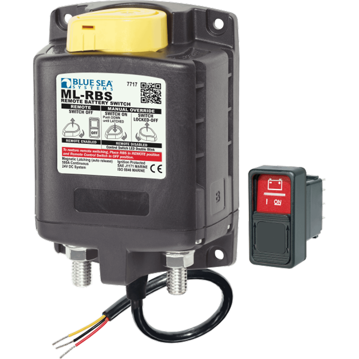 ML-RBS Remote Battery Switch with Manual Control Auto-Release – 24V BS-7717