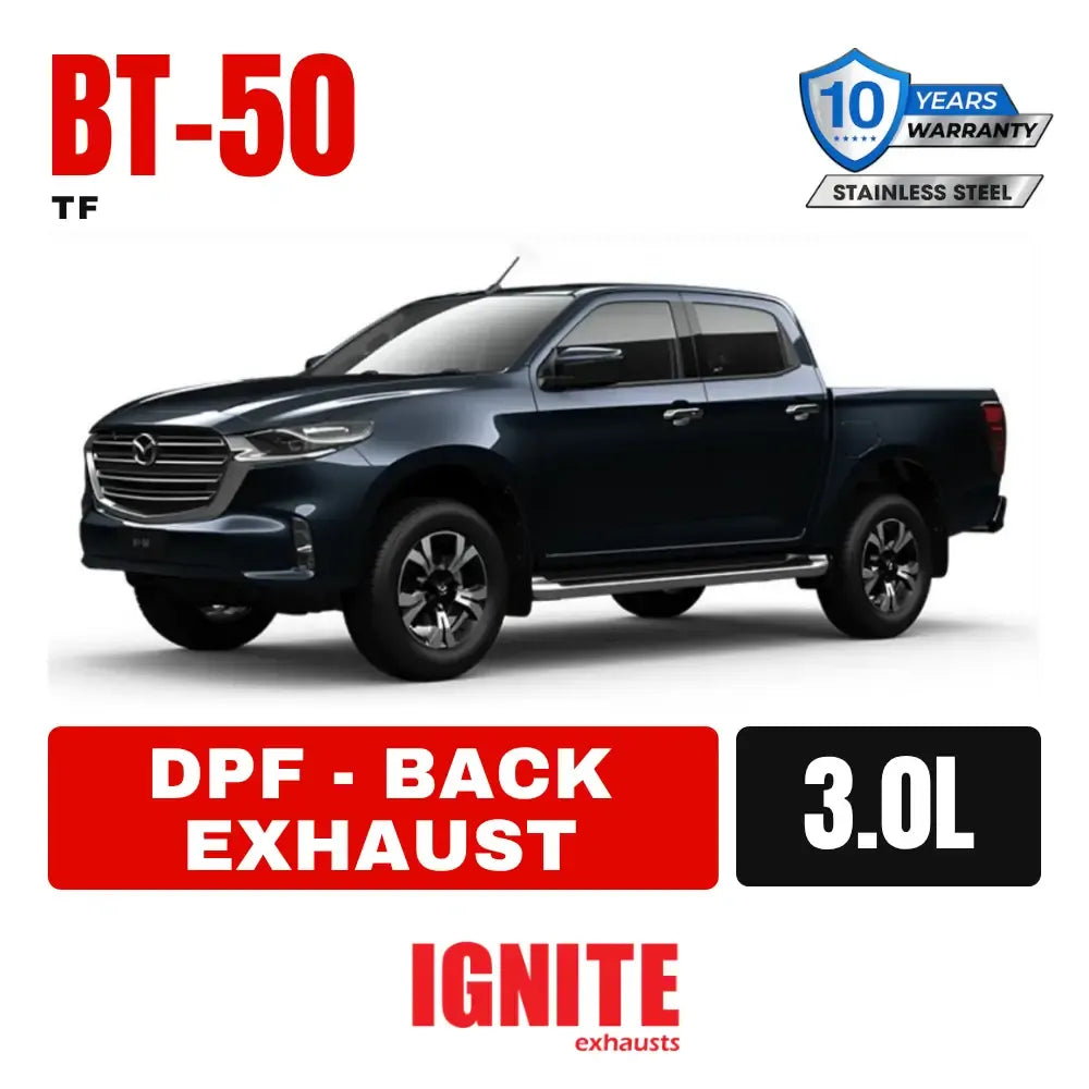Mazda BT50 Exhaust 3L 3" & 3.5" DPF Back Systems