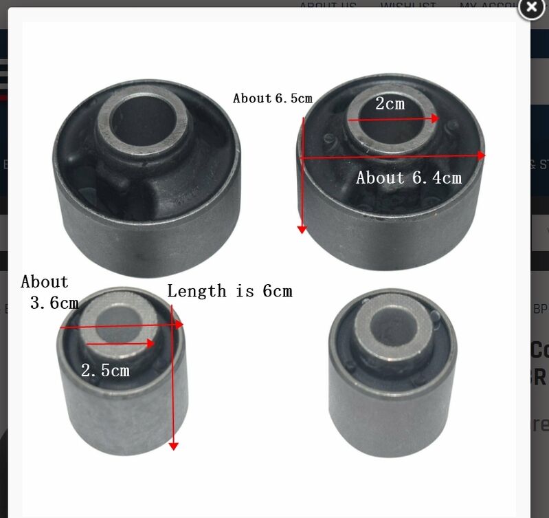 4 PCS New Front Lower Control Arm Bushes Fit For Subaru Outback BL BP BR BS
