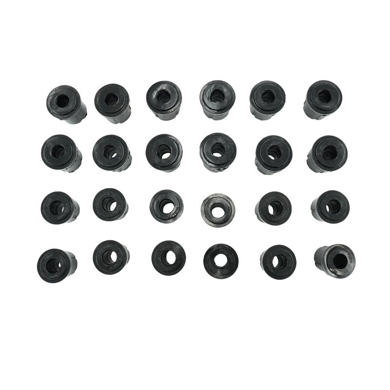 24 Pcs Front & Rear Rubber Shackle Bushes Fit For Toyota Landcruiser FJ75 HJ75 FZJ75 HZJ75 4X4 1984-1999