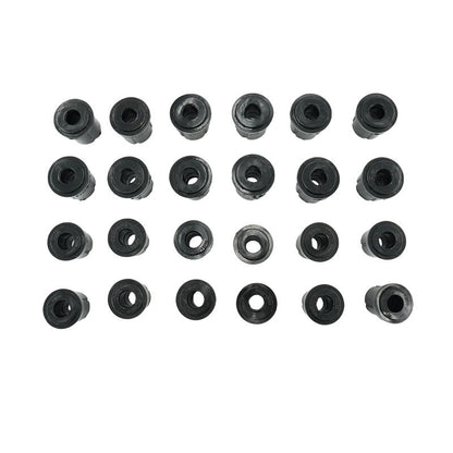 24 Pcs Front & Rear Rubber Shackle Bushes Fit For Toyota Landcruiser FJ75 HJ75 FZJ75 HZJ75 4X4 1984-1999