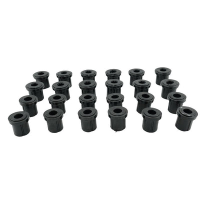 24 Pcs Front & Rear Rubber Shackle Bushes Fit For Toyota Landcruiser FJ75 HJ75 FZJ75 HZJ75 4X4 1984-1999
