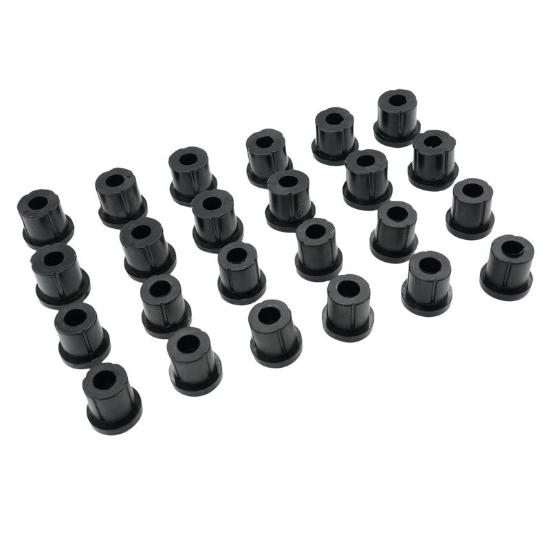 24 Pcs Front & Rear Rubber Shackle Bushes Fit For Toyota Landcruiser FJ75 HJ75 FZJ75 HZJ75 4X4 1984-1999