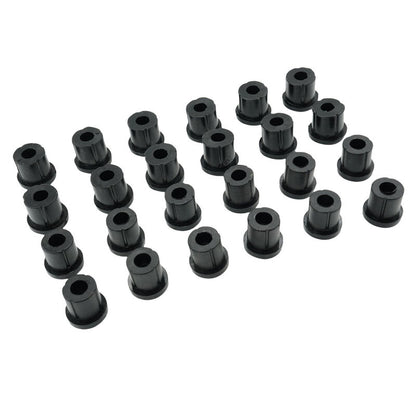 24 Pcs Front & Rear Rubber Shackle Bushes Fit For Toyota Landcruiser FJ75 HJ75 FZJ75 HZJ75 4X4 1984-1999
