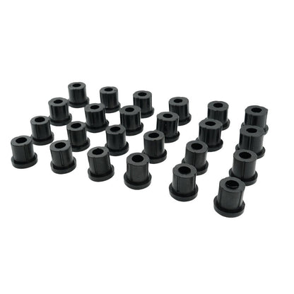 24 Pcs Front & Rear Rubber Shackle Bushes Fit For Toyota Landcruiser FJ75 HJ75 FZJ75 HZJ75 4X4 1984-1999